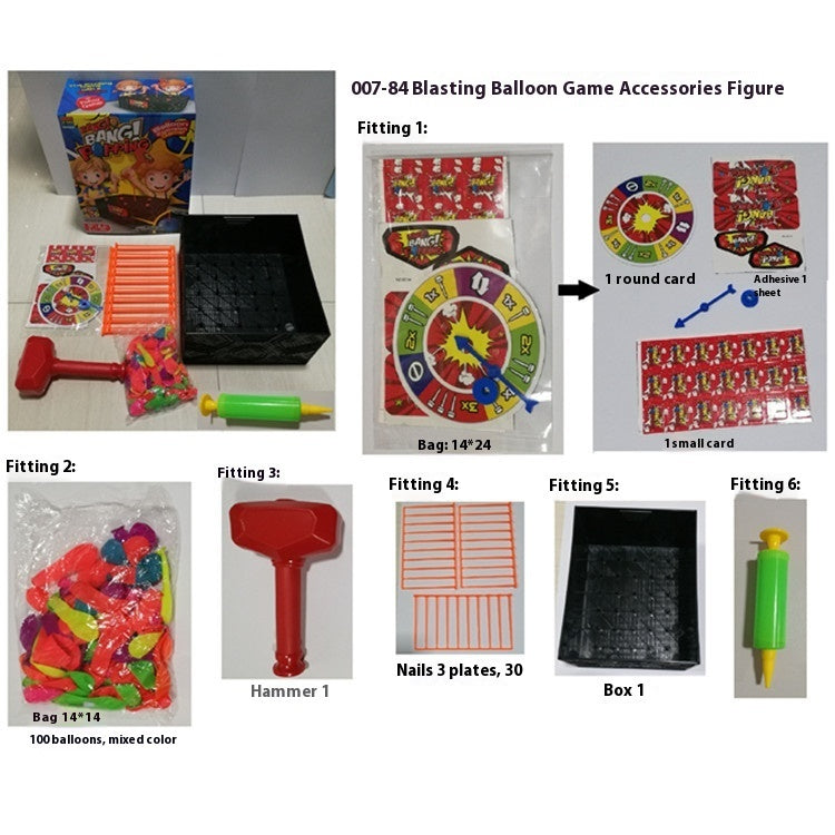 Juego de globos explosivos para niños, juego de escritorio multijugador con interacción entre padres e hijos