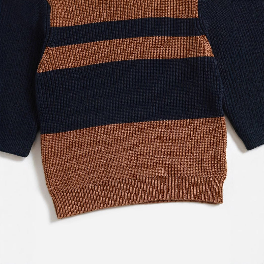 Boys' Chunky Knit Sweater - Soft & Warm Cable Knit Pullover For Toddler & Kids - Comfortable Winter Wear For Boys