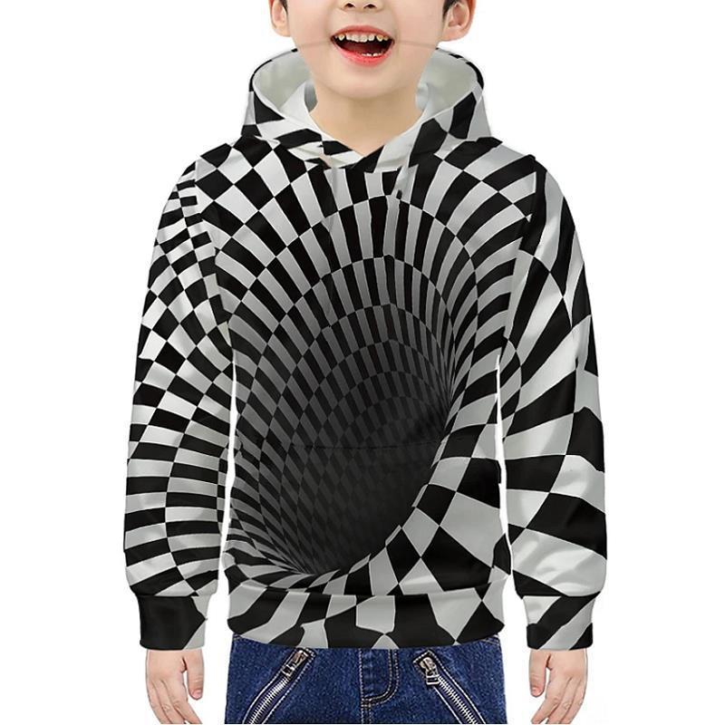 3d Visual Deception Digital Printing Children's Sweater