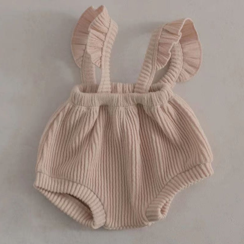 Mono de encaje para recién nacidos, pantalones cortos triangulares para bebés y niños pequeños