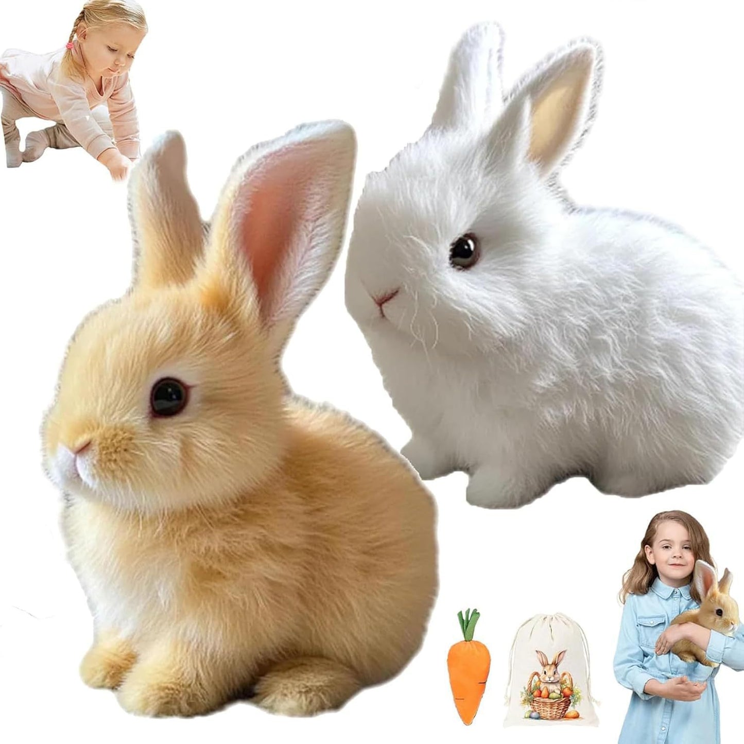 Electric Realistic Rabbit Plush Toy