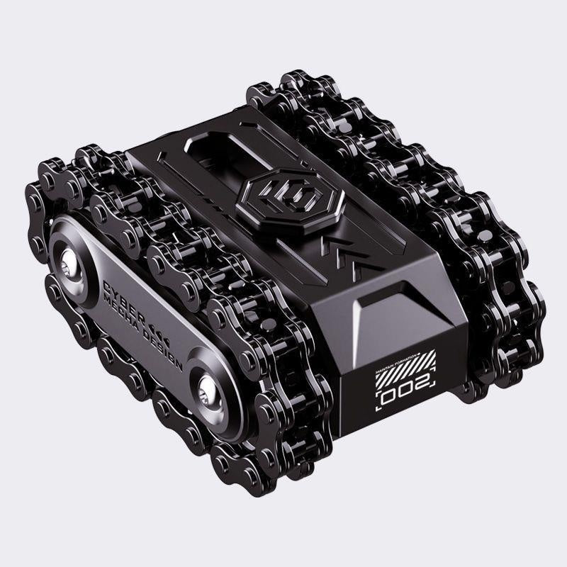 Mechanical Rotating Decompression Hand Pieces Metal Toy Tank