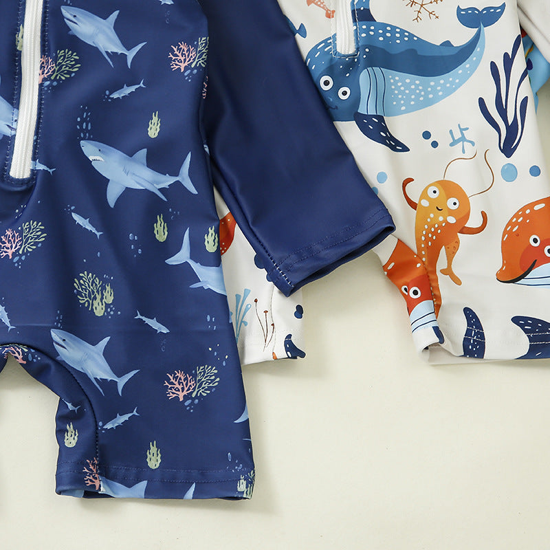 Jumpsuit Children's Swimsuit Hat Polyester