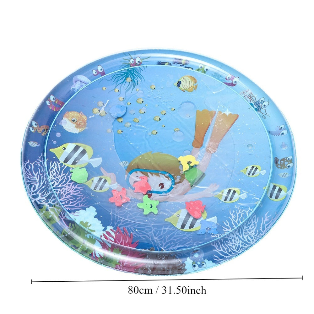 Children's Inflatable Marine Animal Racket Water Cushion Baby Crawling Racket Water Bag Racket Water Cushion Climbing Pad