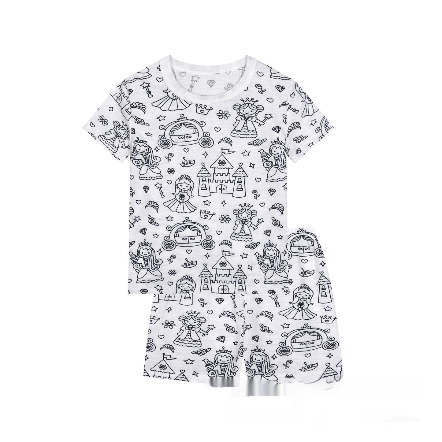 Cotton Children's Loungewear Pajamas Suit