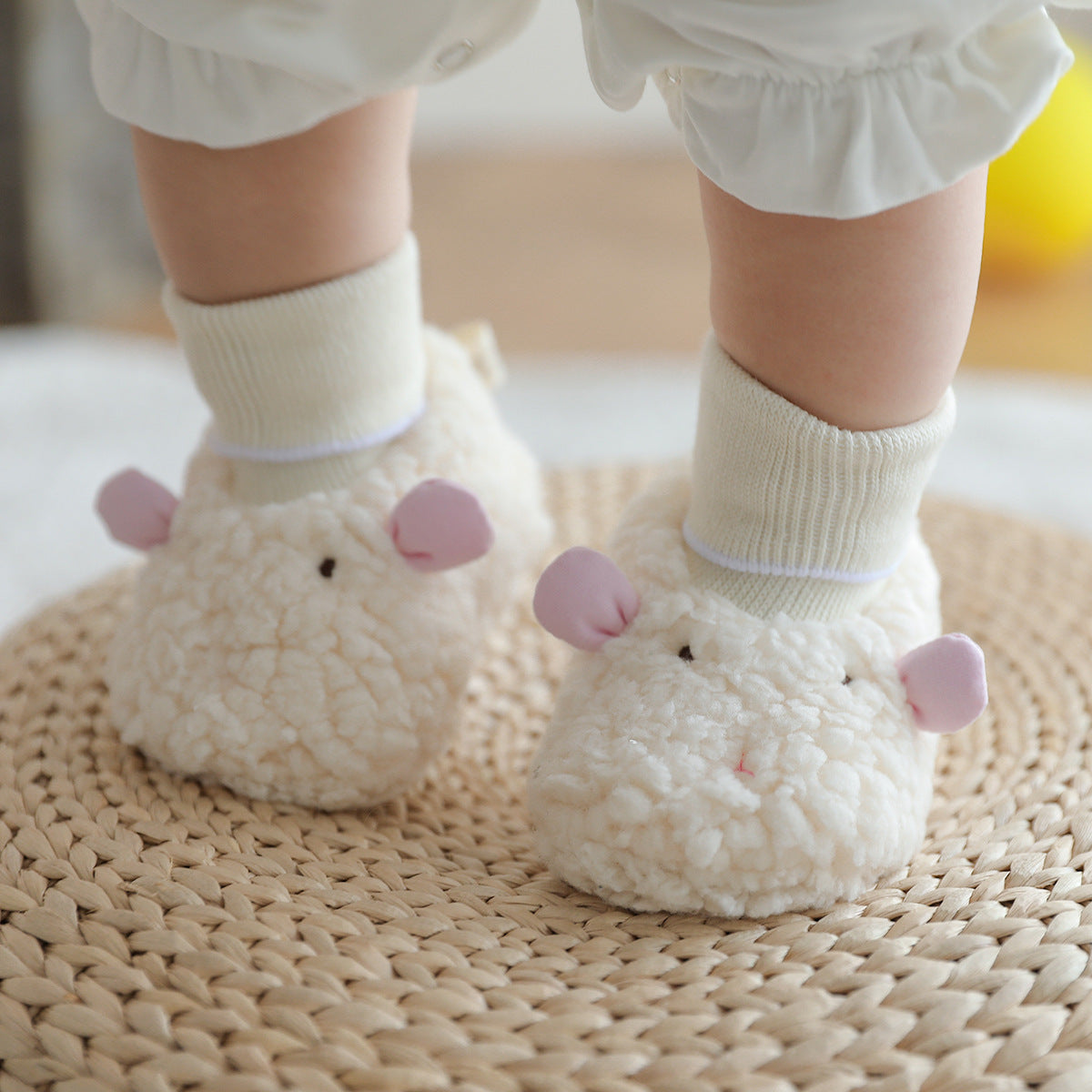 Thick Lamb Wool Baby Shoes And Socks