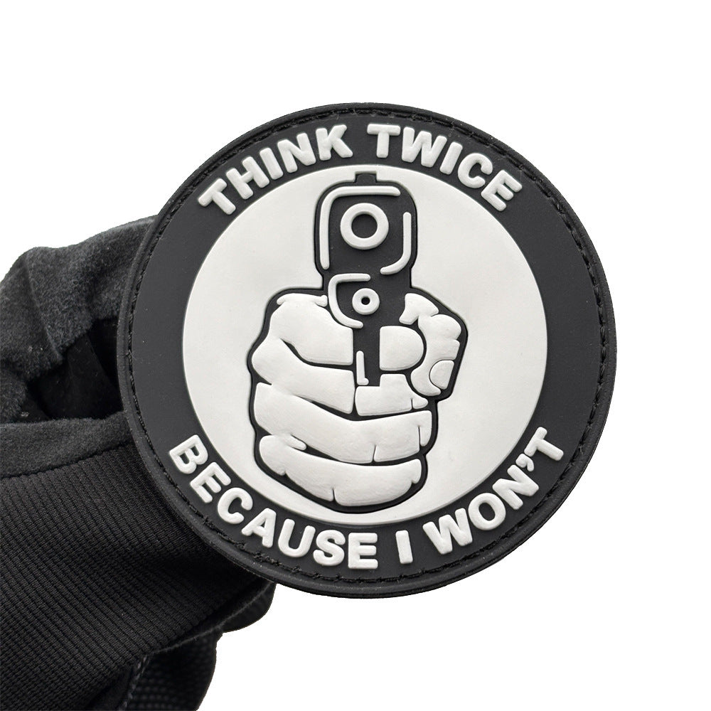 THINK TWICE BECAUSE I WON'T THINK TWICE Before Chapter PVC Flexible Glue Armband