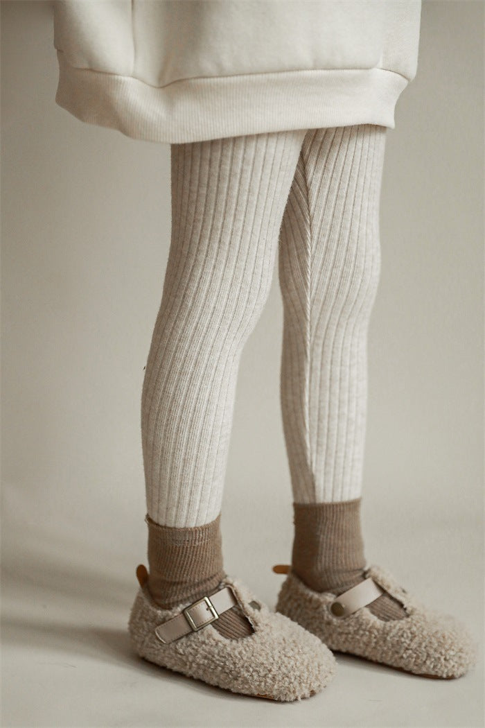 Leggings Pantalones casuales para niños Pantalones cálidos de moda para bebés y mujeres