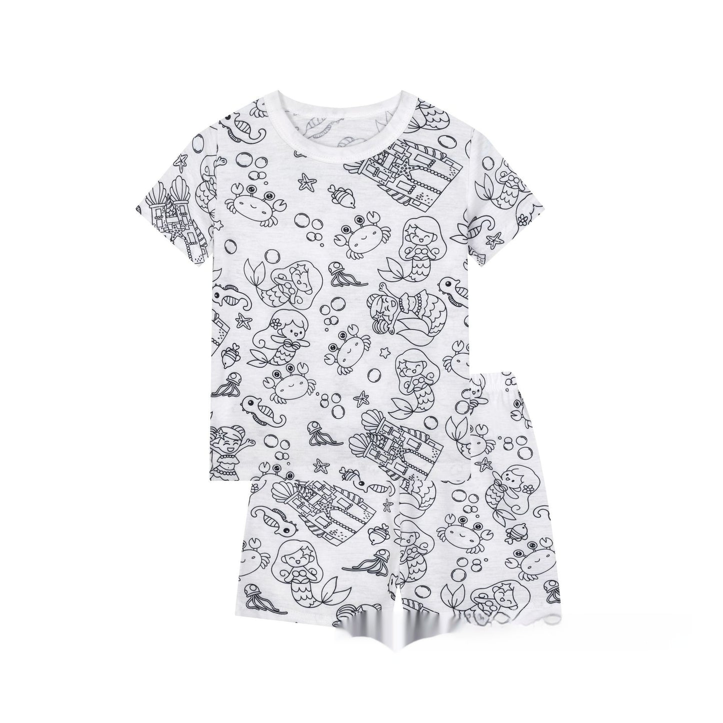 Cotton Children's Loungewear Pajamas Suit