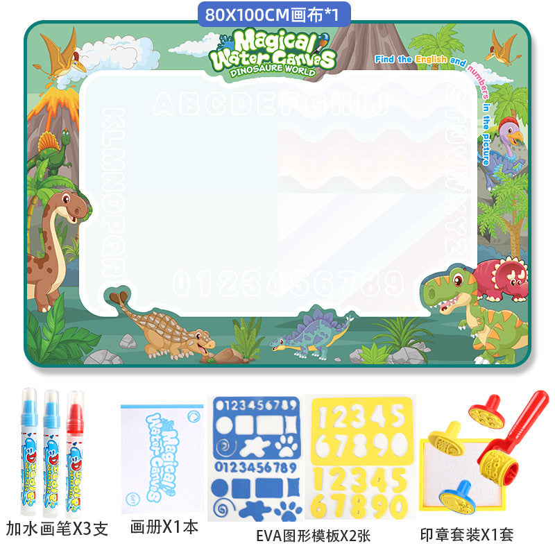 Juguete de tela, tablero de dibujo para pintar con agua transparente, manta mágica de grafiti de colores, libro de imágenes de agua