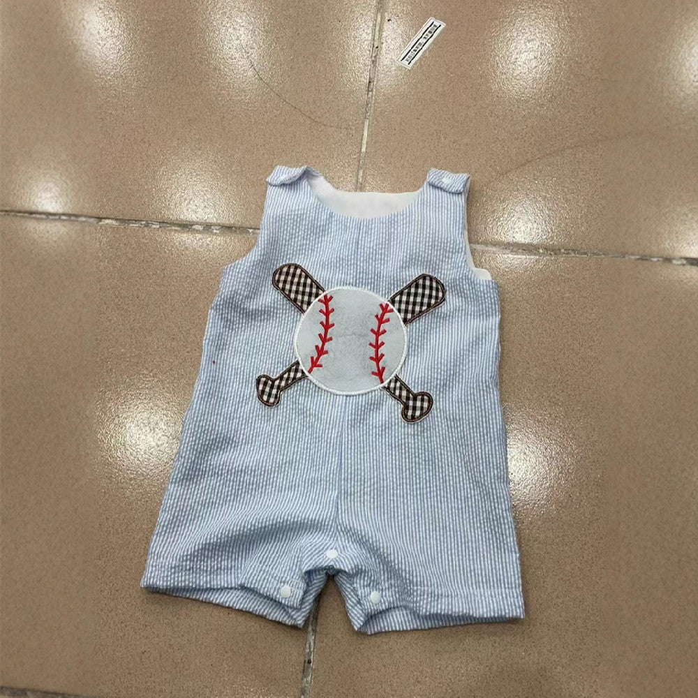 Boys Fashion Personality Baseball Vest Jumpsuit