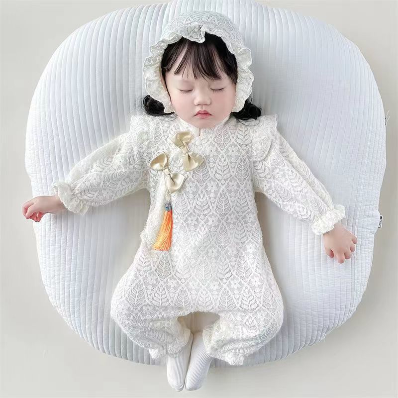 Body-combinaison Enfant Manches Longues Dentelle Princesse