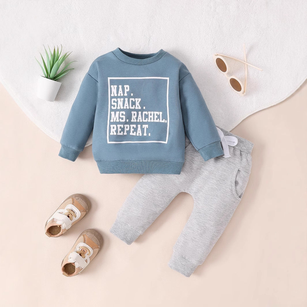 European And American Baby Autumn Winter Thermal Velvet Homewear