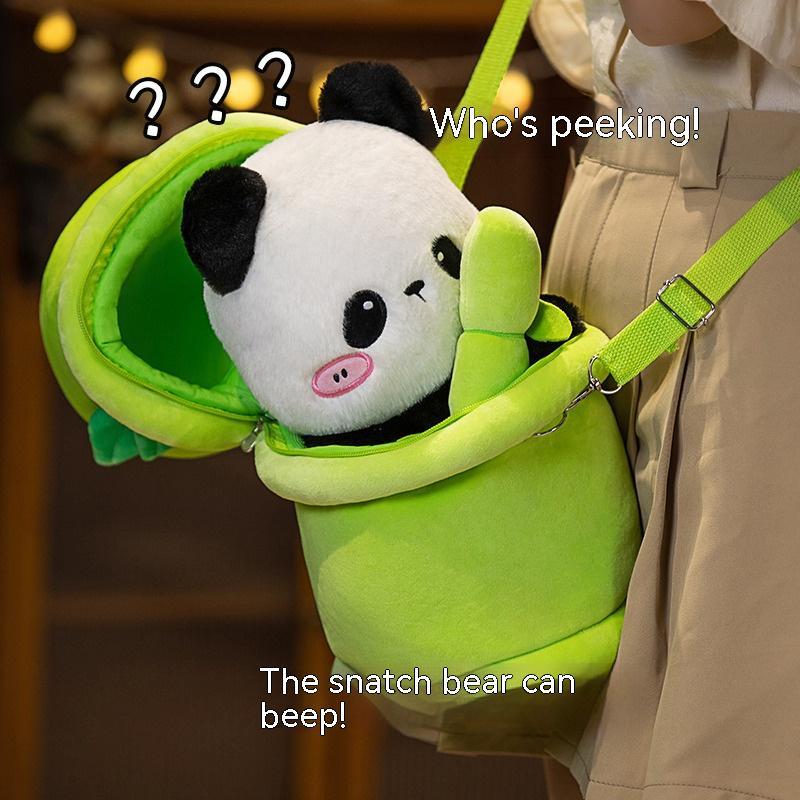 Mochila de peluche de bambú con forma de oso Youcheng