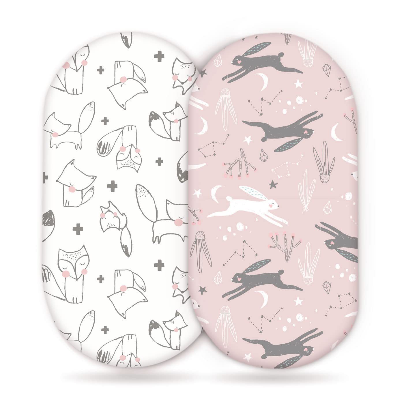 Baby Cradle Fitted Sheet Elastic Printing Baby Caring Table Changing Cover