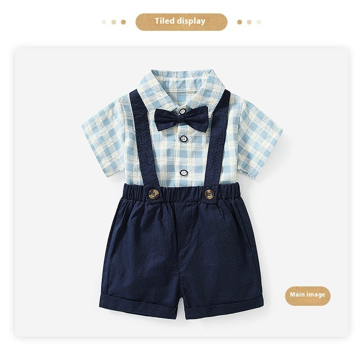 Children's Suit Summer Short-sleeved Overalls