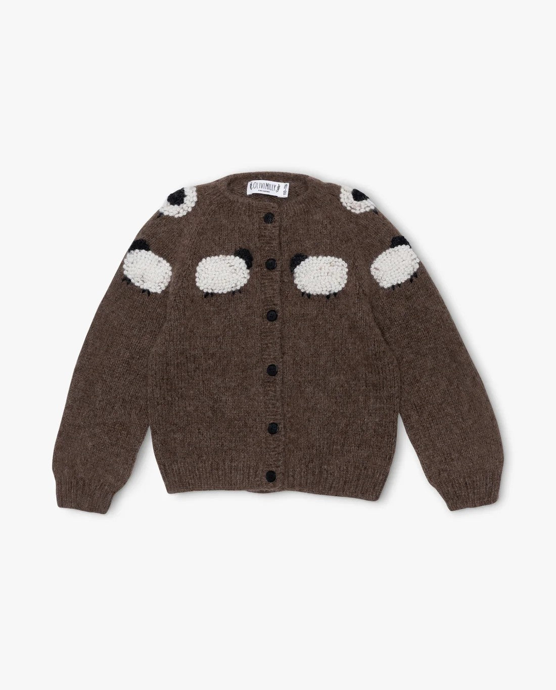 Wool Blend Heavy Embroidery Long-sleeve Cardigan Sweater