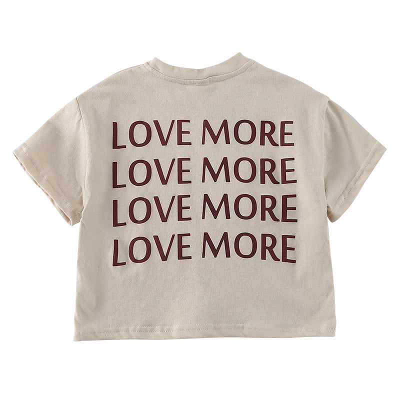 Children's Short-sleeved T-shirt Girls' Cotton Summer