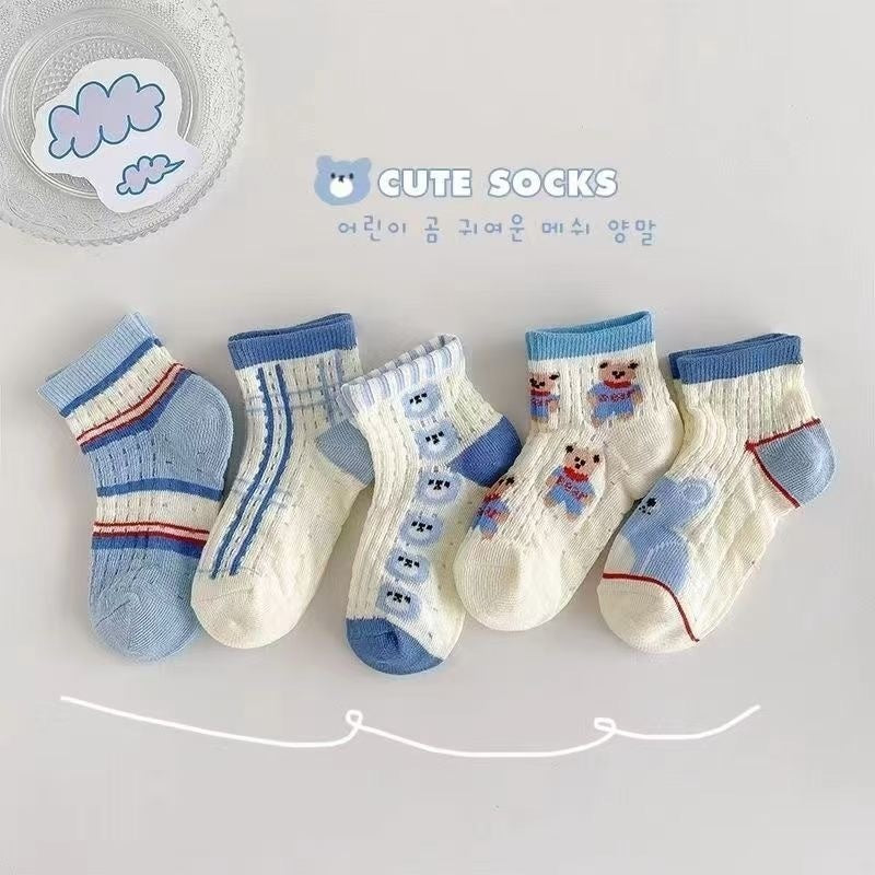 Children's Socks Tube Socks Springsummer Thin Breathable