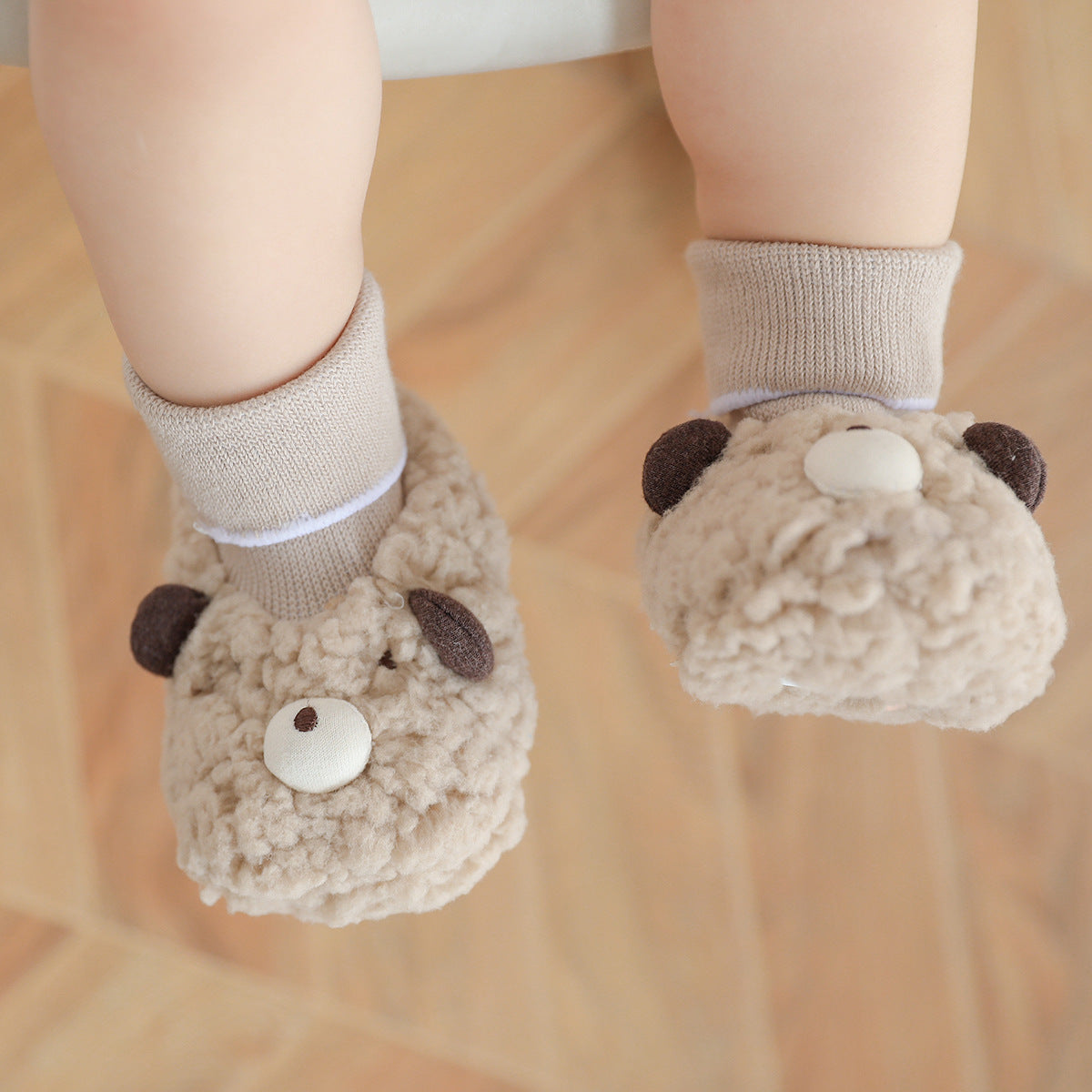 Thick Lamb Wool Baby Shoes And Socks