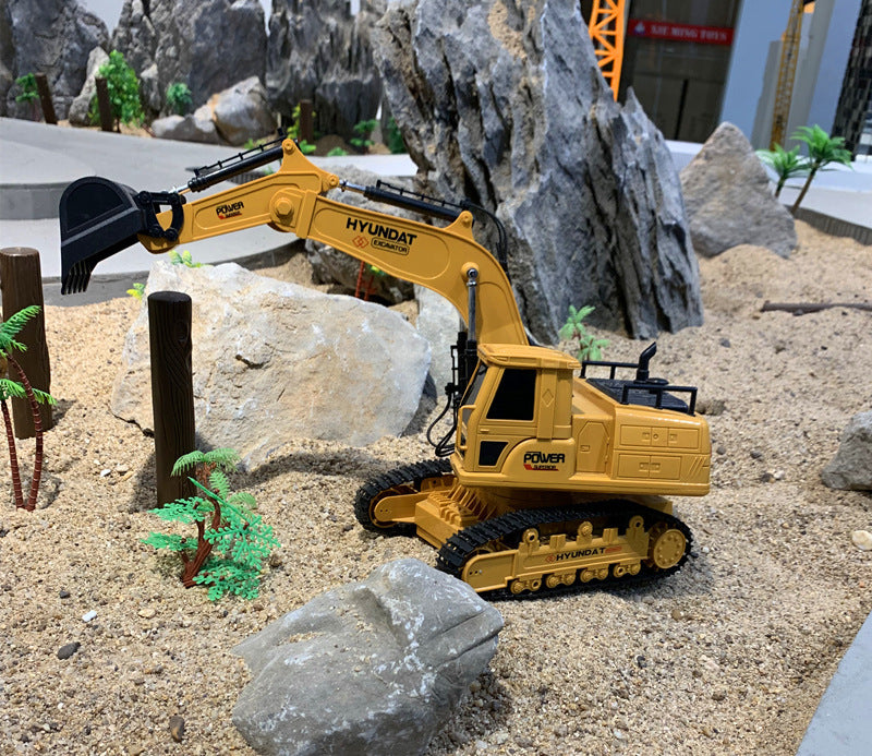 Alloy Remote Control Wireless Engineering Vehicle Model