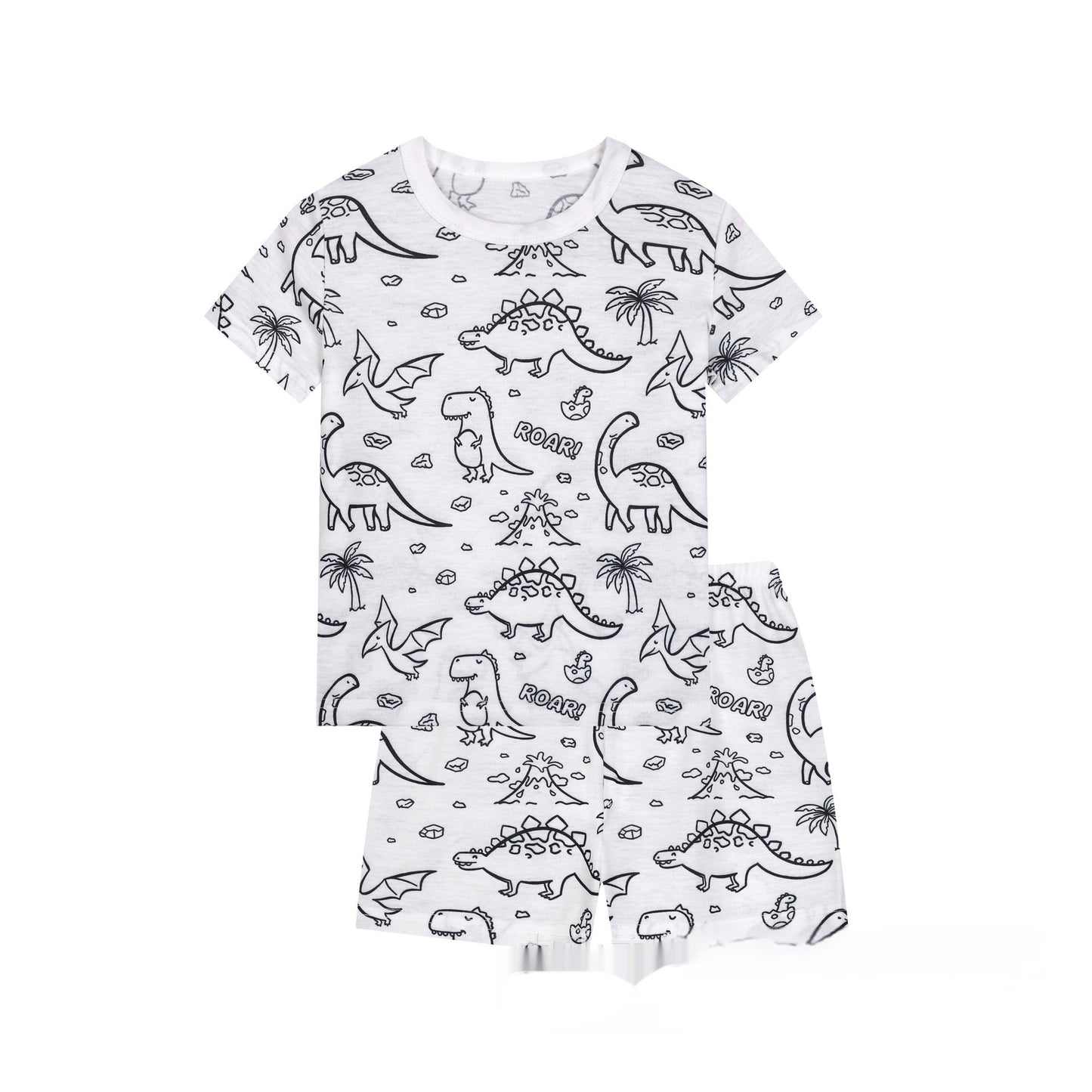 Cotton Children's Loungewear Pajamas Suit