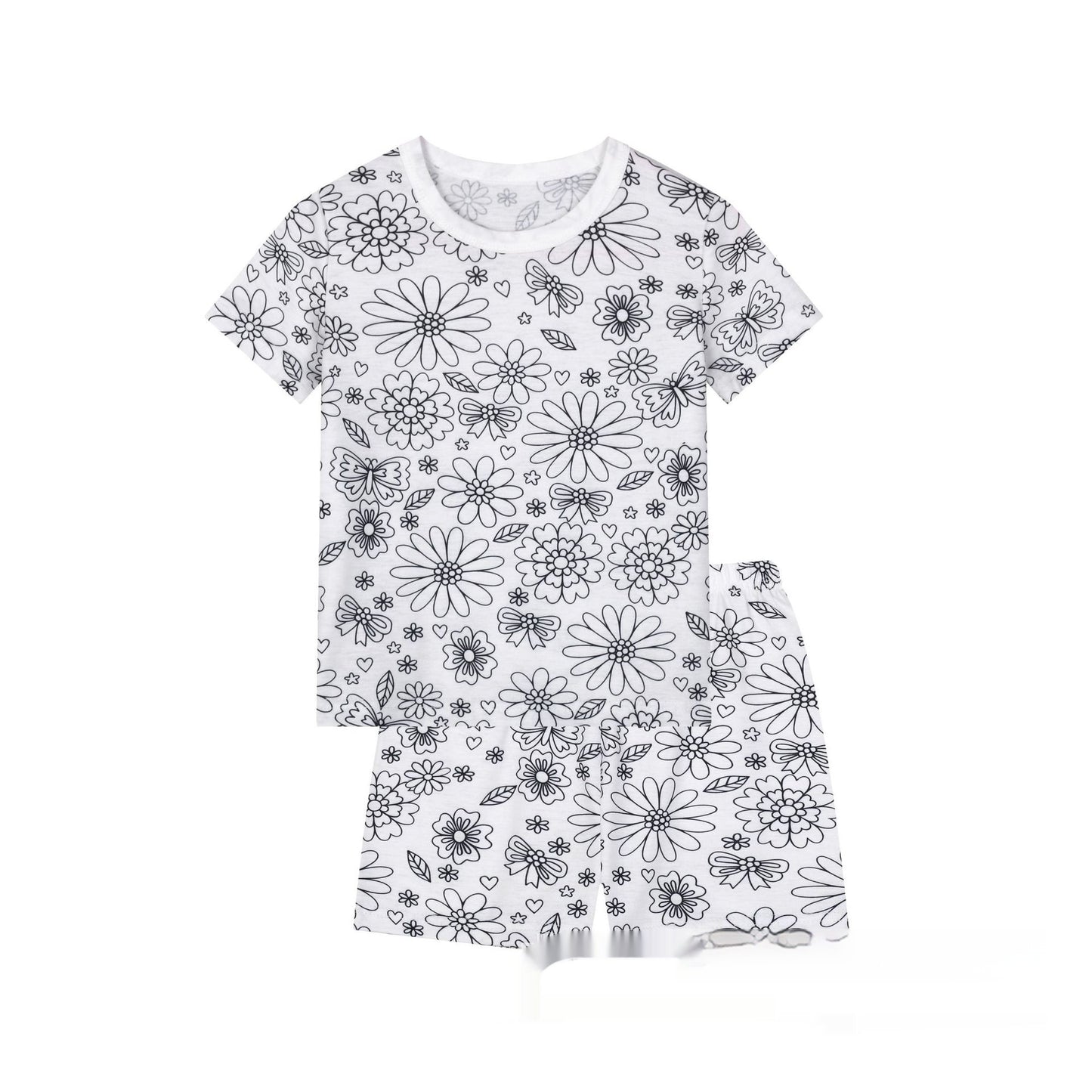 Cotton Children's Loungewear Pajamas Suit