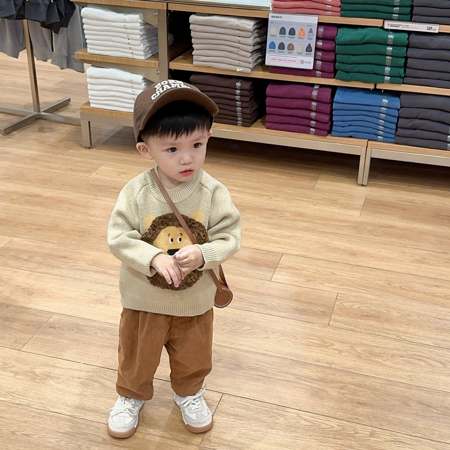 Boys' Korean Style Western Style Pullover Sweater