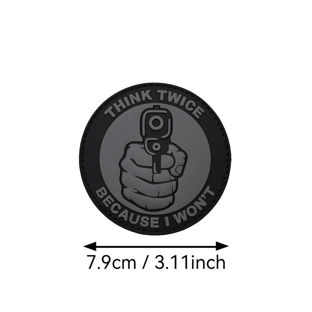 THINK TWICE BECAUSE I WON'T THINK TWICE Before Chapter PVC Flexible Glue Armband