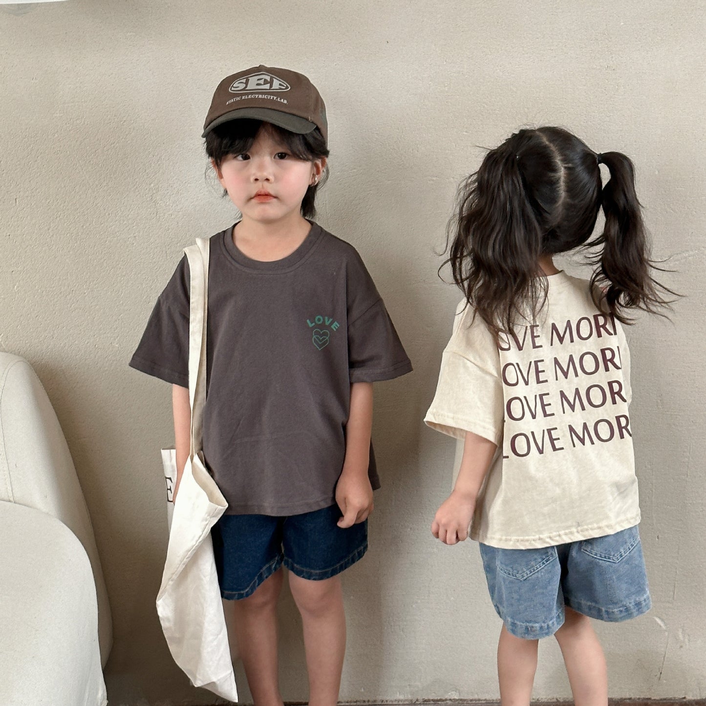 Children's Short-sleeved T-shirt Girls' Cotton Summer