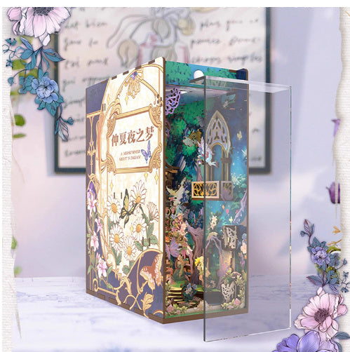 Dongpo Zhiyi Diy Wooden 3d Stereo Hand-assembled Book Stand Model Building Toy