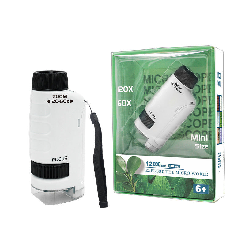 Children's Portable Optical Handheld Microscope Toy Mini Creature