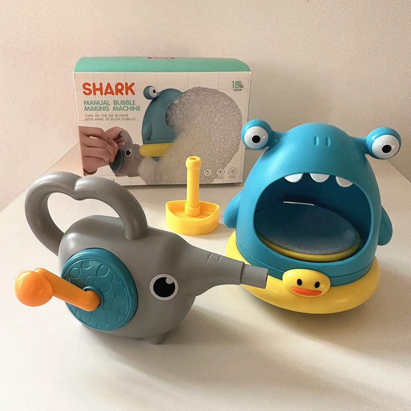 Bubble Blowing Machine Shark Bathroom Bath Toys