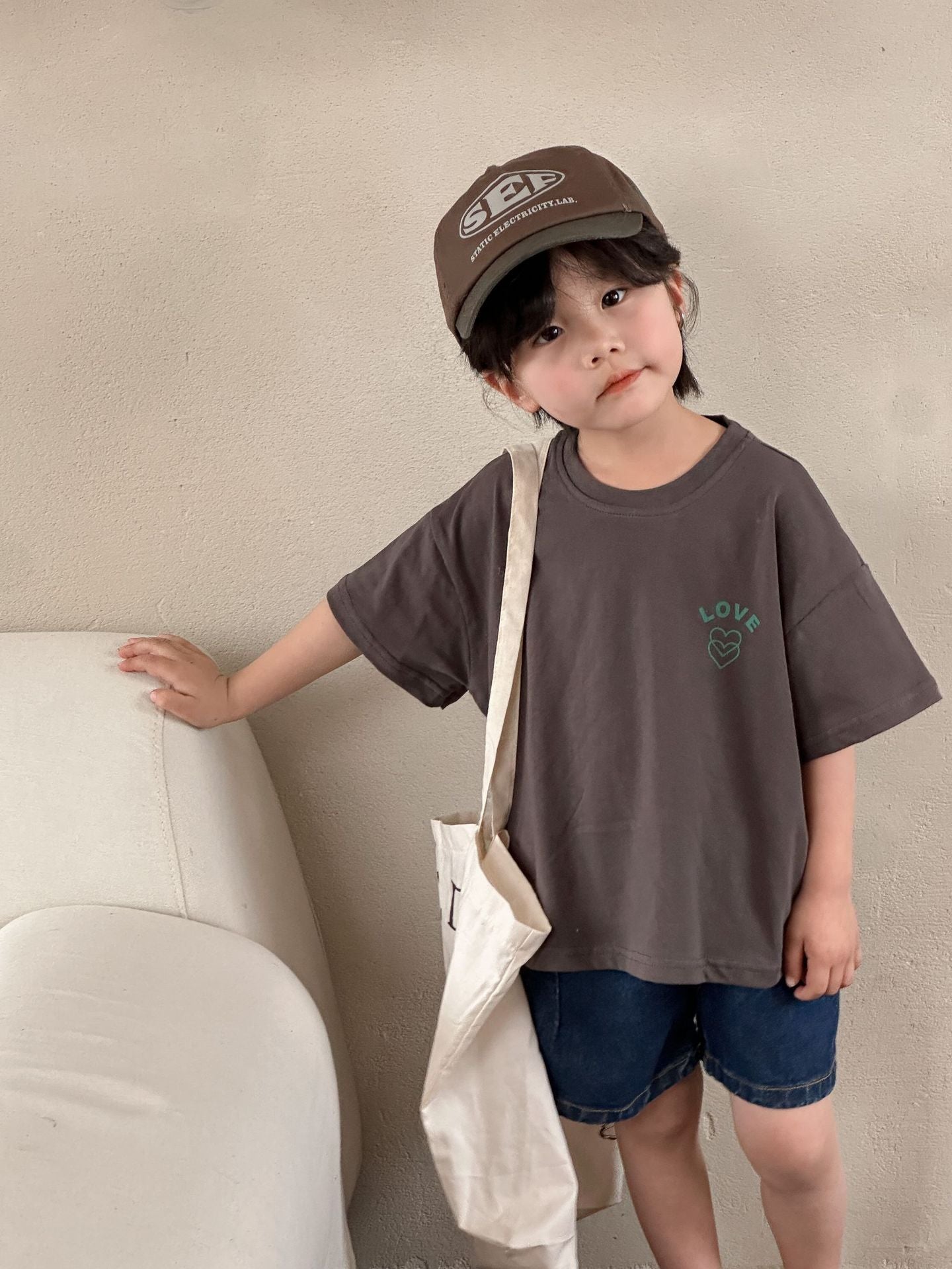 Children's Short-sleeved T-shirt Girls' Cotton Summer