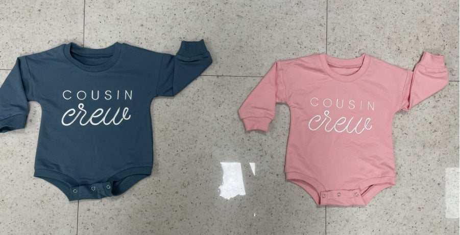 Embroidered Letters Long-sleeve Jumpsuit