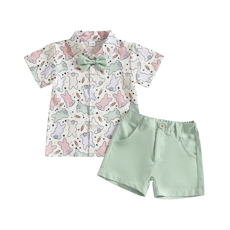 Shirt And Shorts Two-piece Suit