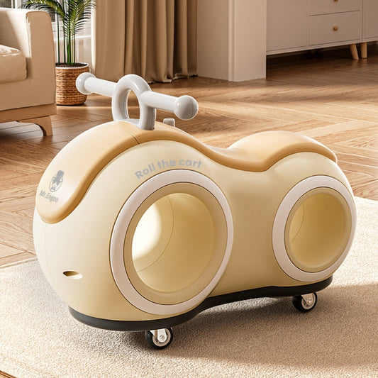 Mother gently cuddling a smiling newborn wrapped in a soft, neutral blanket, surrounded by perfume-free baby essentials in a cozy, sunlit nursery.