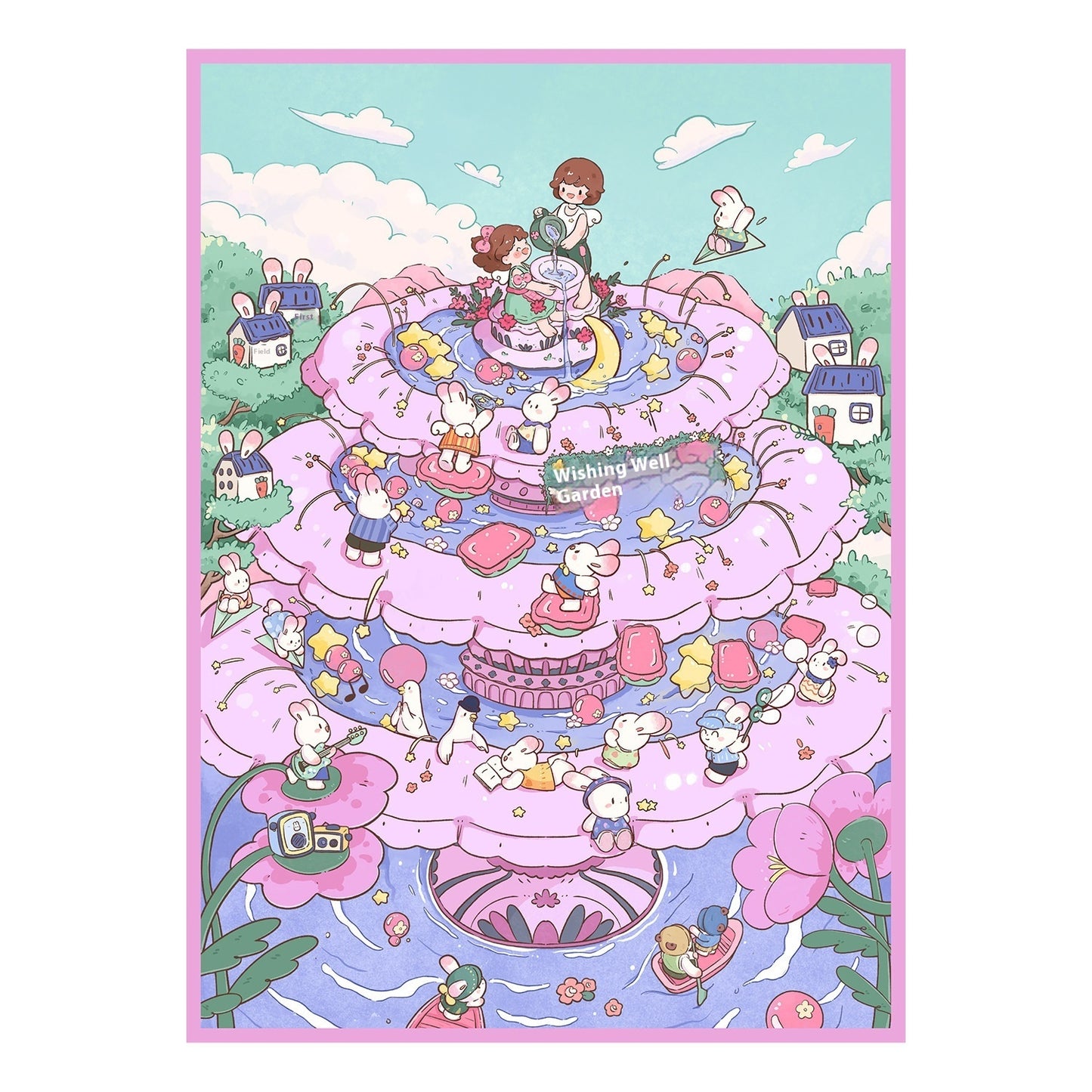 Large Miniature Scene Cute Toy 3d Stereo Hand Ledger Sticker