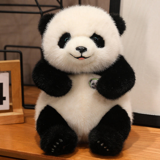 Adorables nouvelles peluches en forme de panda réaliste