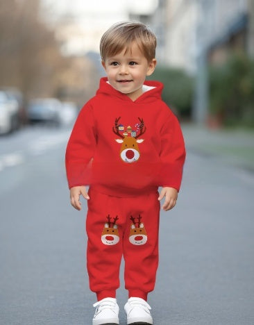 Trendy Cool Kids Casual Sports Hoodie Set