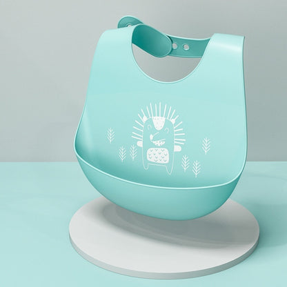 Bavette bébé en silicone alimentaire, imperméable et antitache