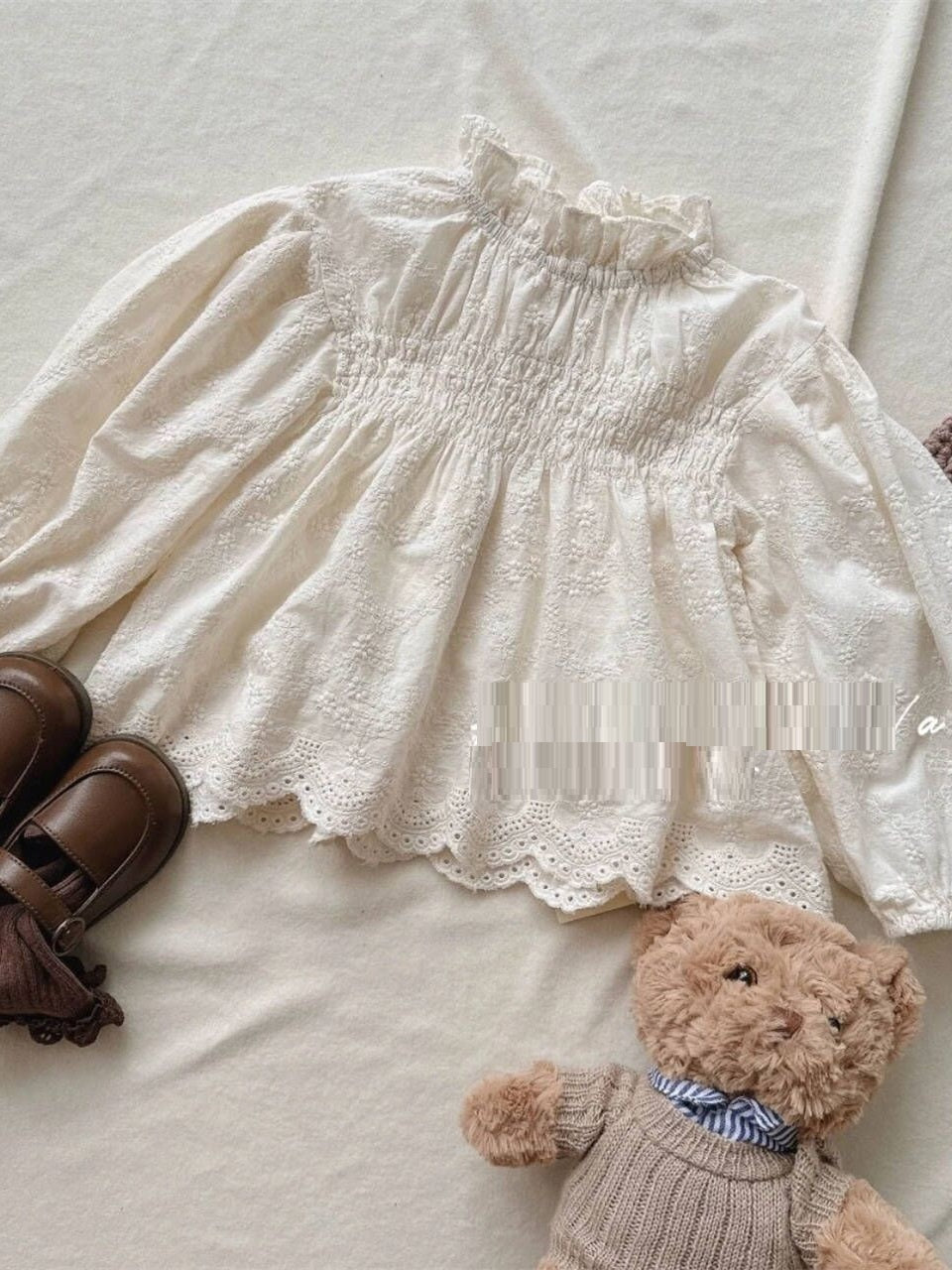 Girls' High-grade Lace Princess Long-sleeved Bottoming Shirt