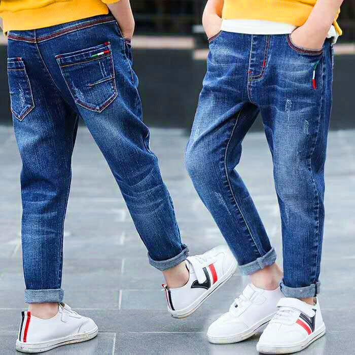 Jeans Garçon Automne et Hiver Nouveauté Velours Une pièce