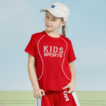 Children Short-sleeved Uniform Sportswear Set