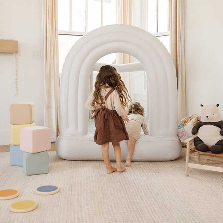 Château gonflable pour enfants en stock d'usine, lit gonflable, château de fête pour enfants, petit lit gonflable familial intérieur et extérieur