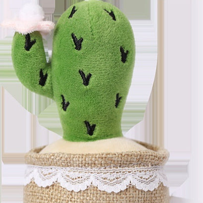 Dancing Cactus Plush Toy Succulent Potted Decoration