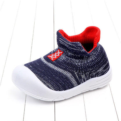 Spring Children''s Single Shoe Soft Sole Walking Shoes Non Slip Breathable Baby Shoes
