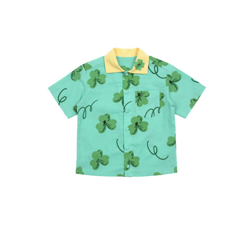 Fashion Printed T-shirt Shorts For Boys And Girls