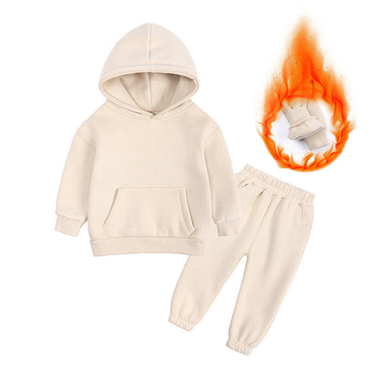 Children's New Winter Fleece Sweater Set
