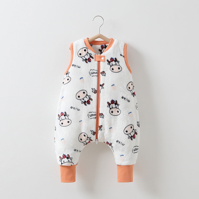 Baby Autumn And Winter Flannel Warm Sleeping Bag